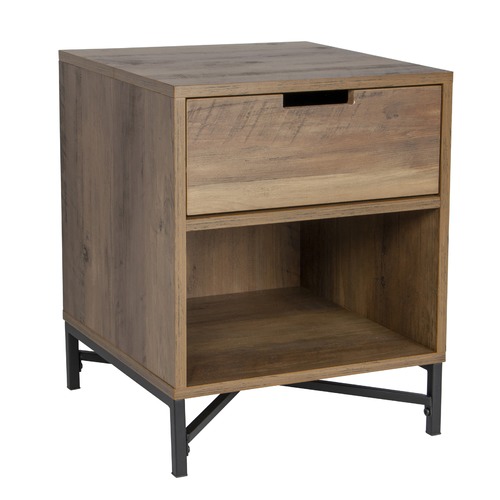 Core Living Industrial Austin Bedside Table Temple Webster
